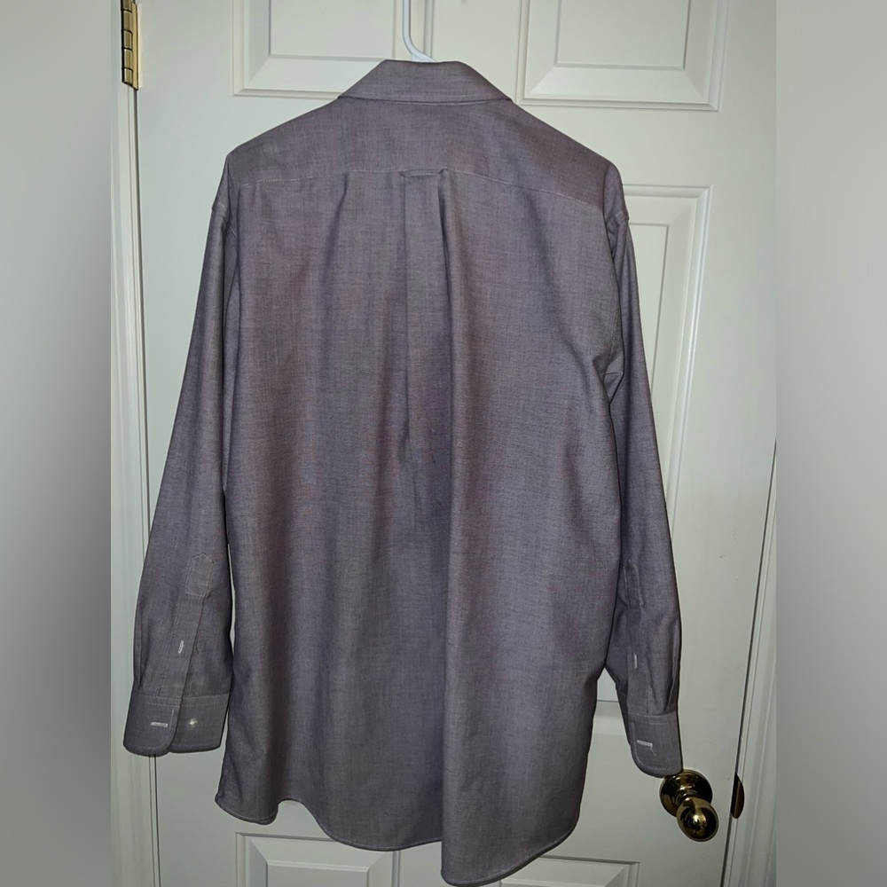 Stafford Men’s long sleeve button down shirt,size 17 1/2 - Picture 2 of 8